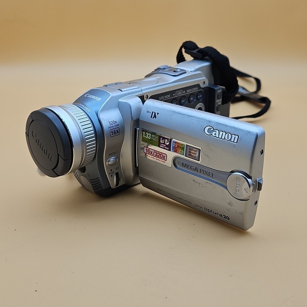Canon Optura 20 Camcorder Camera Mini DV UNTESTED AS IS‎ FOR PARTS